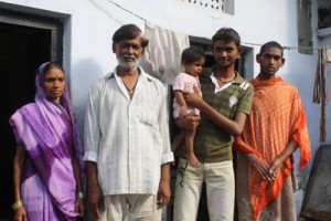 Akash with his family