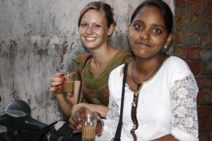 Anshu with FairMail volunteer Elaine