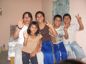 Mariaflor and her family Mariaflor and her family