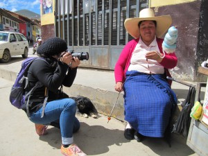 FairMail Peru photographer Angeles in action